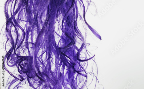The locks of hair are depicted on a white background