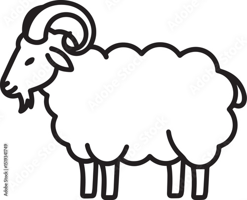 Sheep vector illustration