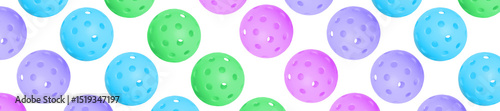 Wallpaper Mural Pickleball balls pattern panorama. Torontodigital.ca