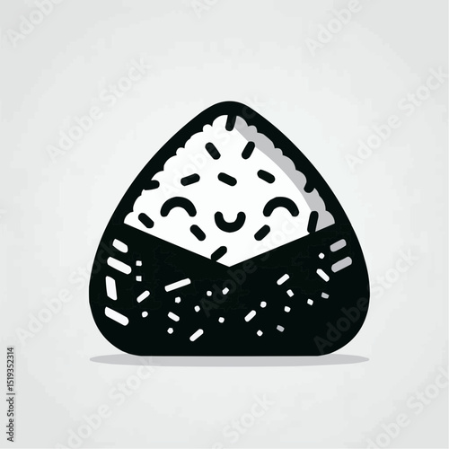 Colorful vector illustration of an abstract background with circles, food icons, and a slice of pizza