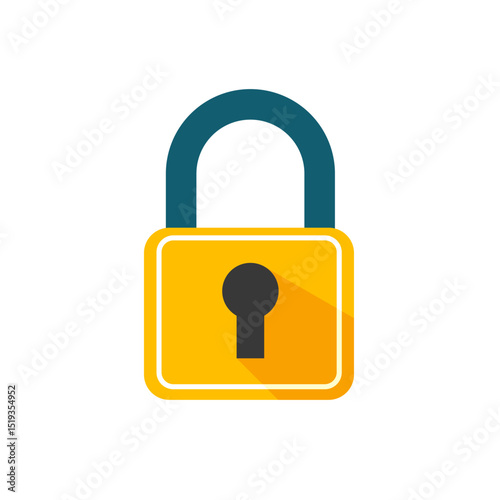 Padlock, security, safety – vector icon