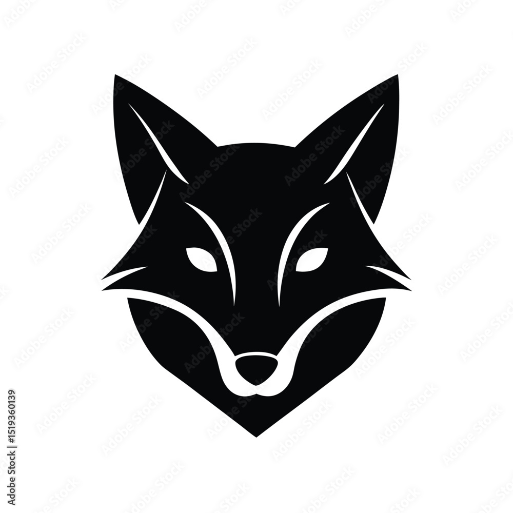 Obraz premium black cat face