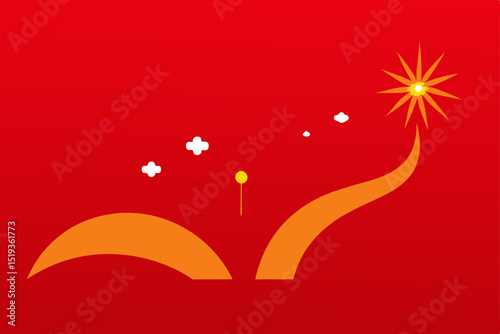 Abstract Festive Celebration Fireworks, Light, and Joyful Energy