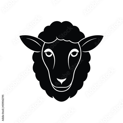 vector illustration of sheep