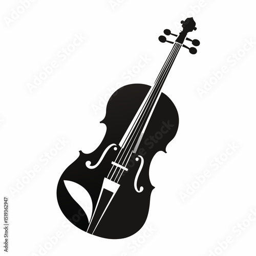 violin isolated on white