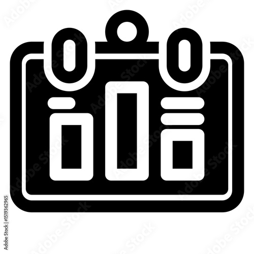 The image is a black and white calendar with a white background