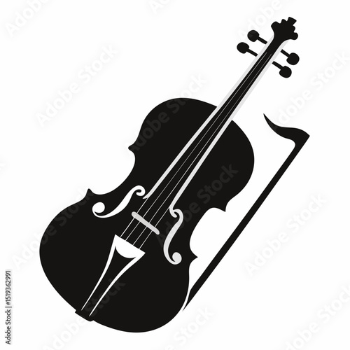 violin vector illustration