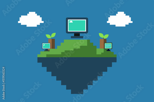 A flat design concept map of the world icon with shadow, illustrating global communication and technology for business and web infographic design