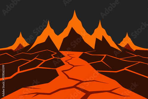 A fiery forest campfire glows at sunset, a vivid illustration of nature's wild beauty in the mountains