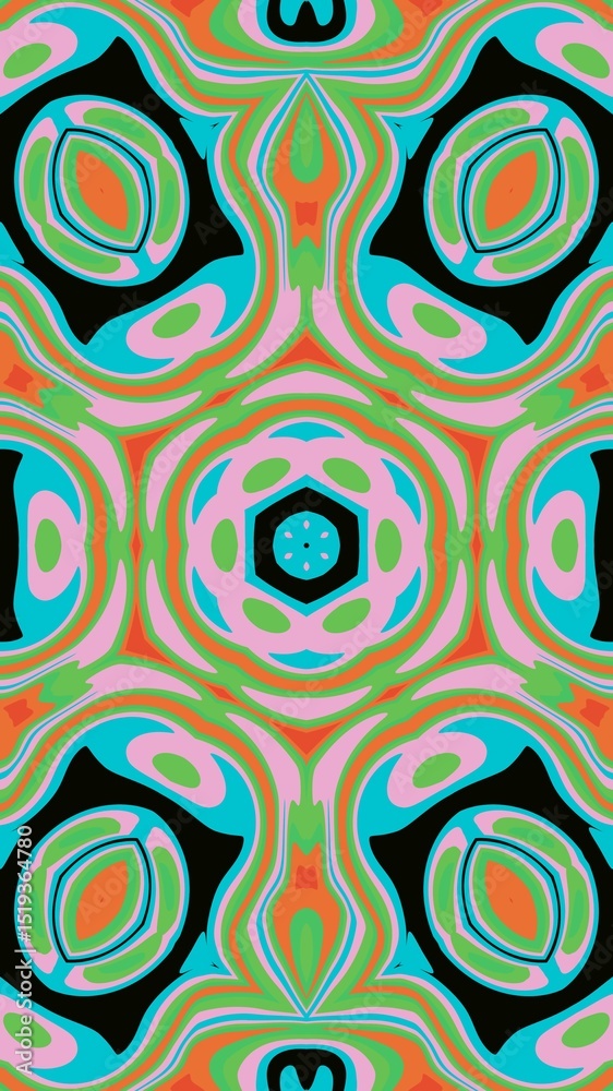 Fototapeta premium digital art in the form of a kaleidoscope