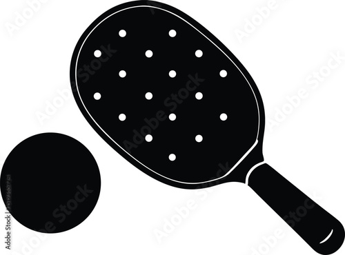 tennis racket and ball