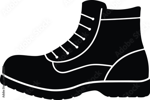 work boots protectives hoes vector
