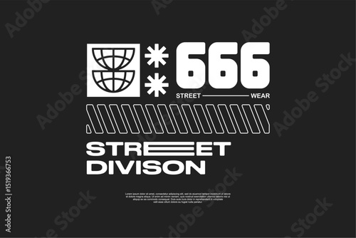 streetwear urban fashion template for printing