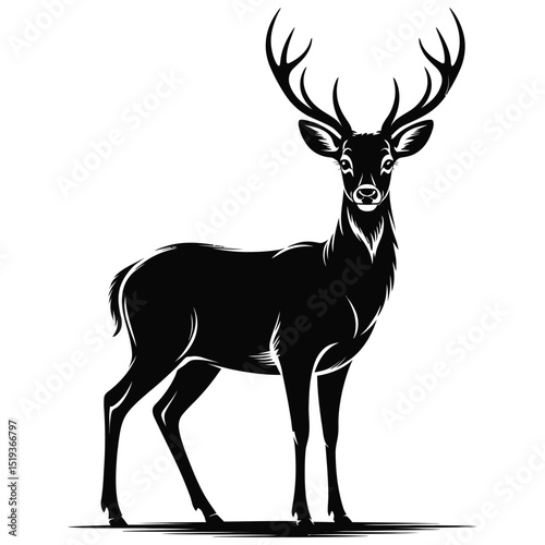 deer silhouette vector