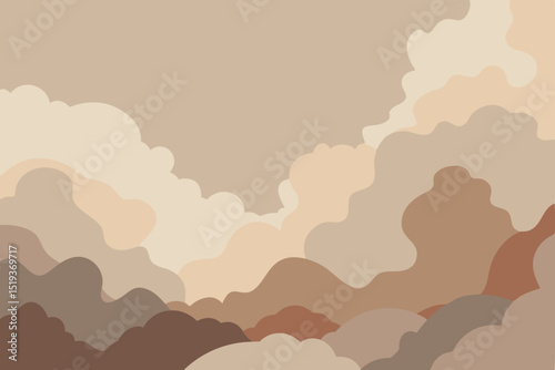 smoky quartz and soft cream alcohol ink 