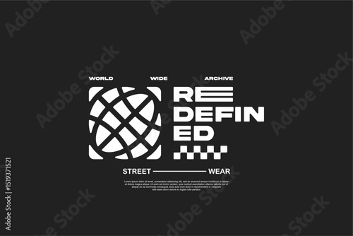 streetwear urban fashion template for printing
