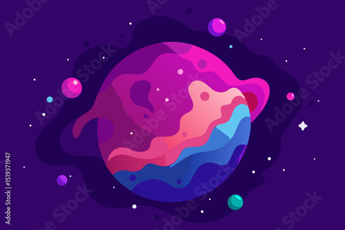 cosmic nebula inspired alcohol ink abstract 