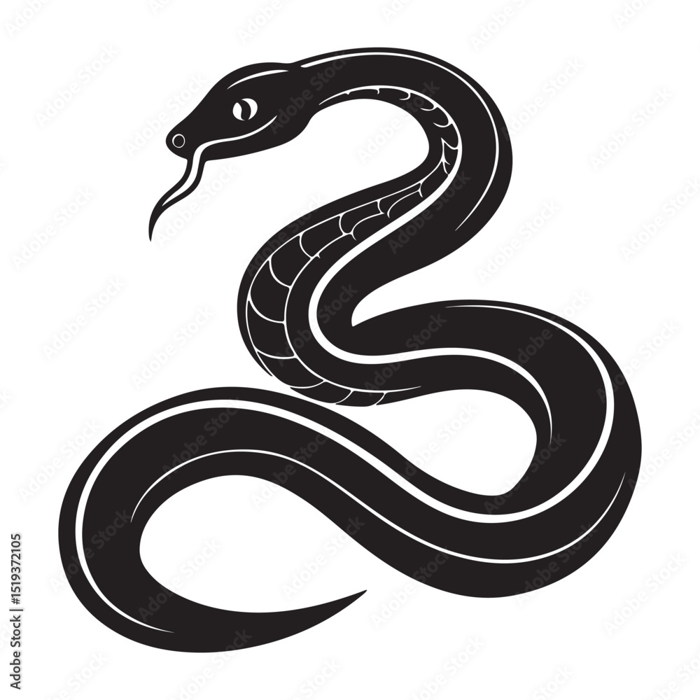 Obraz premium snake vector illustration