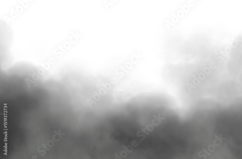 Fog in shades of grey offers a soft misty effect ideal for design layers this transparent PNG element provides a subtle haze for various creative projects photo