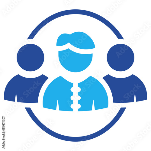 Teamwork Icon Dual Tone Color