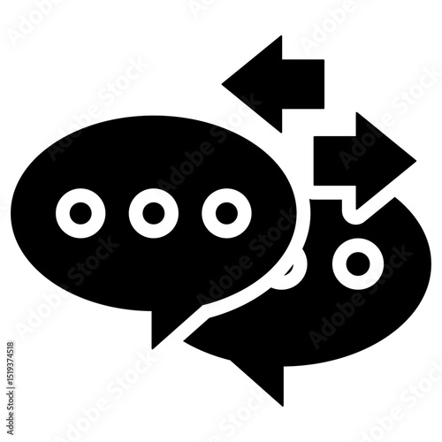 Feedback Icon Black Solid