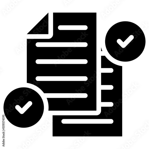 Compliance Icon Black Solid