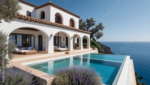 Mediterranean Villa with Infinity Pool and Ocean View