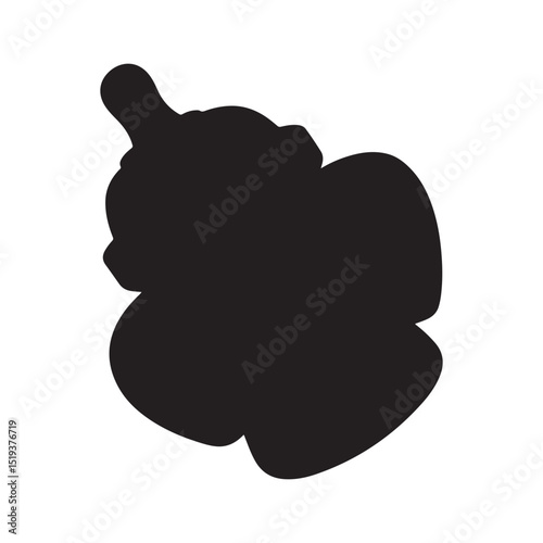 Baby sippy cup vector, isolated on white.