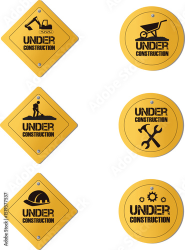 set of road signs