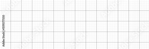 Blueprint black graph paper texture. School sheet background with simple square grid. Vector checkered pattern illustration.