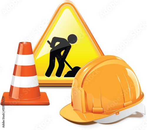 under construction helmet