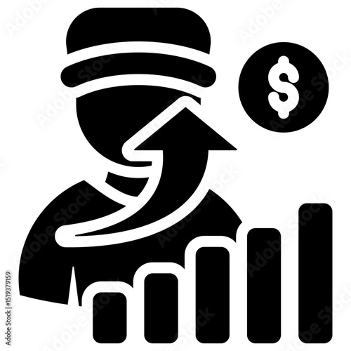 Sales Icon Black Solid