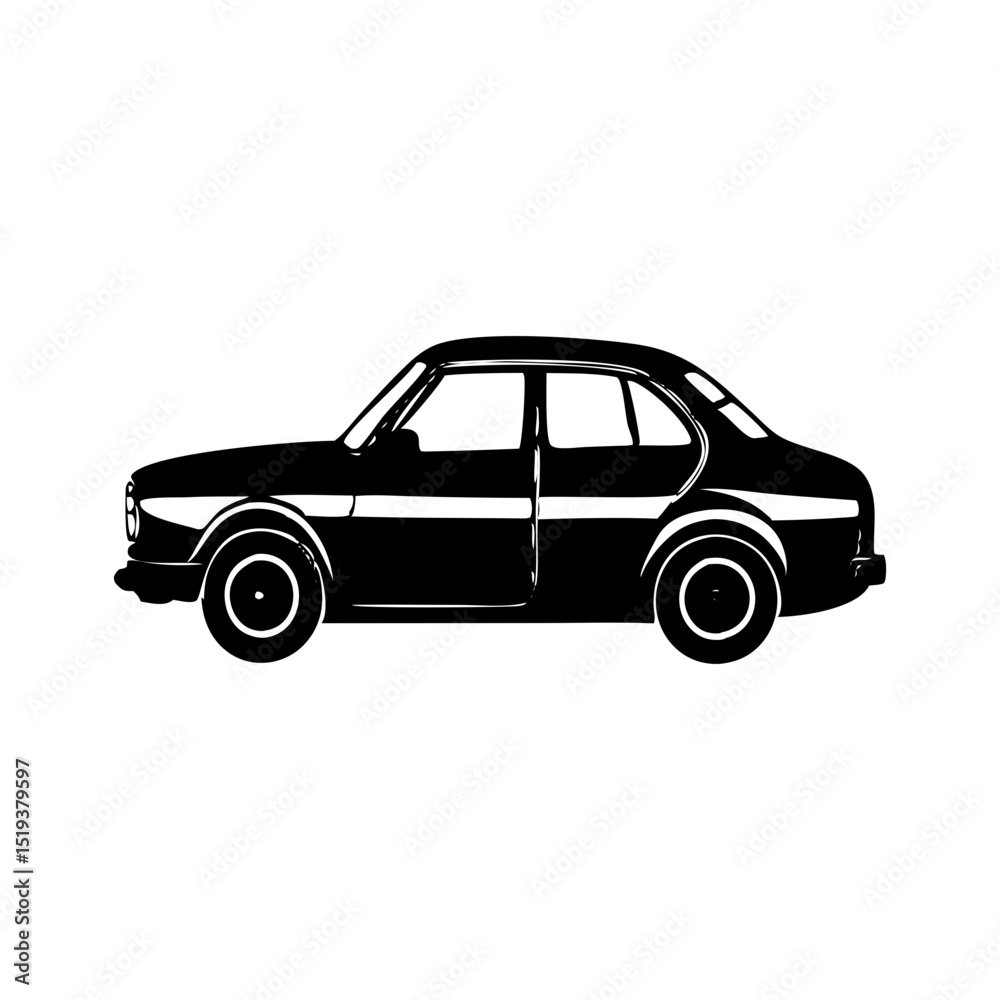 Obraz premium Exceptional Black Vehicle Silhouette Symbol Icon Perfect for Design Projects, Presentations & Web Design