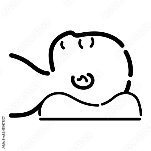 手書き_仰向け_人物_ベクター素材_15