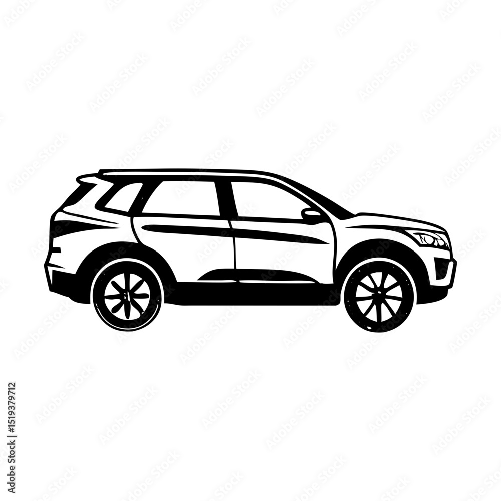 Fototapeta premium Black Vehicle Silhouette Symbol Icon Perfect for Presentations, Designs & More