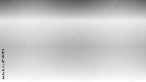 Soft grey frosted acrylic with reeded, wavy texture and white ribbed glass background. Close-up of a fluted door or window, creating a delicate, airy feel in a sleek vector illustration.