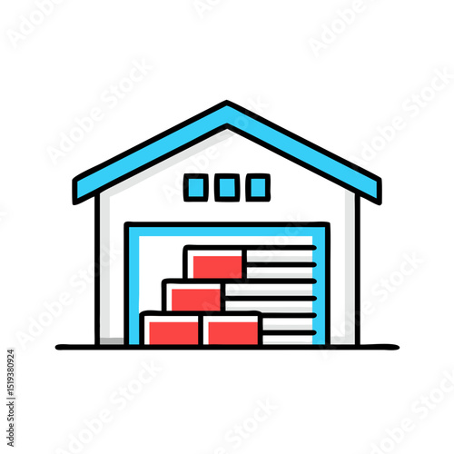 Warehouse or storage facility building.