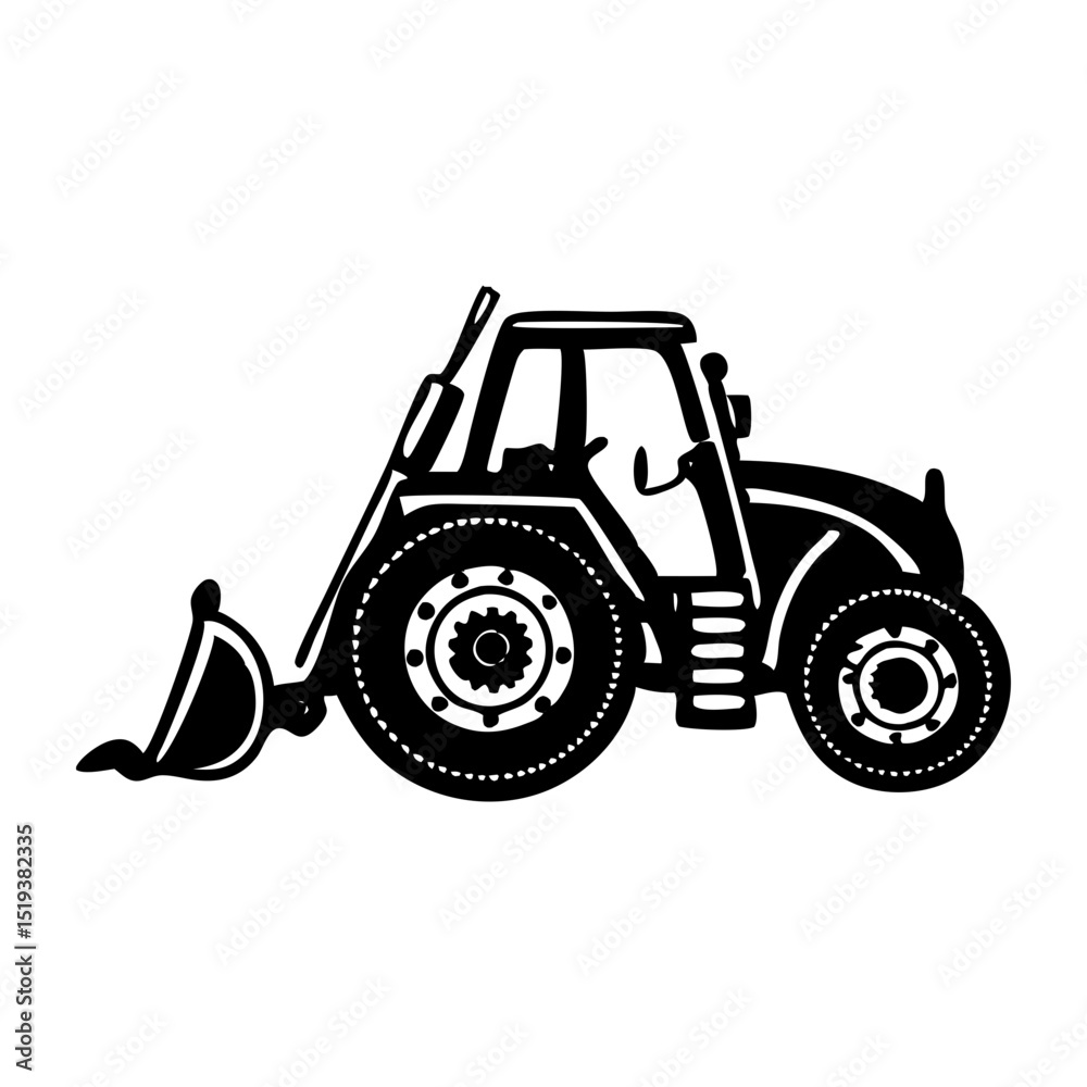 Naklejka premium Ultimate Black Vehicle Silhouette Symbol Icon Perfect for Design Projects