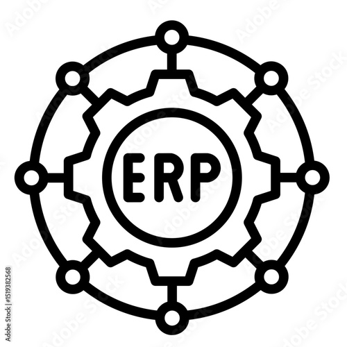 Manufacturing Erp  Icon Element For Design	