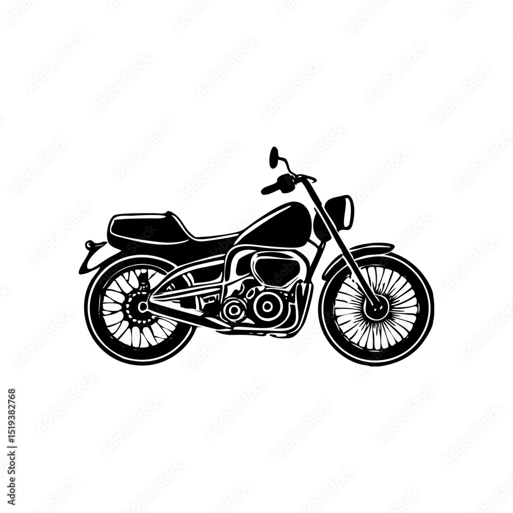 Fototapeta premium Perfect Black Vehicle Silhouette Symbol Icon Versatile Texture for Design Projects