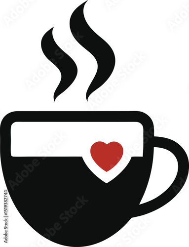 cup of coffee with heart