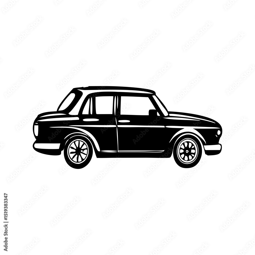 Obraz premium Ultimate Black Vehicle Silhouette Symbol Icon Perfect for Design Projects