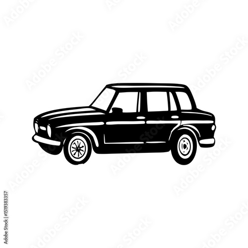 Black   Vehicle Silhouette Symbol Icon Solid Color Texture for Design Projects