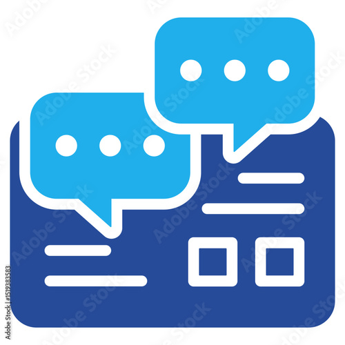 Message Board Icon Dual Tone Color