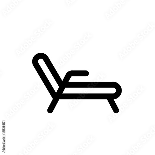 enjoy chair line icon