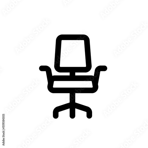 office chair line icon