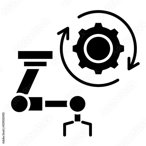 Robotics Automation  Icon Element For Design	