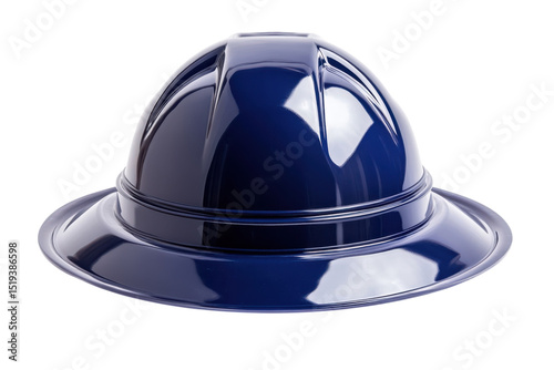 Blue Plastic Pith Helmet Tropical Sun Hat Headwear Outdoor Adventure Safari Rain Cover Summer on transparent background photo