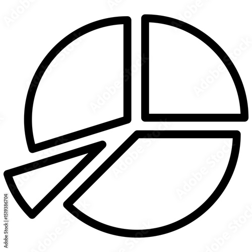 Pie Chart Icon Outline