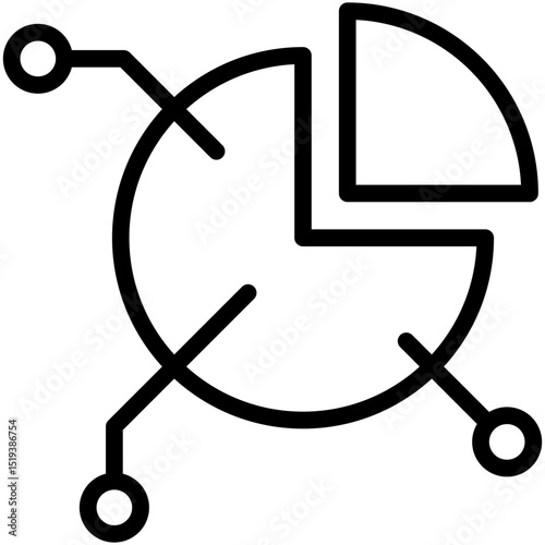 Segmentation Icon Outline